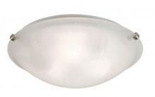 Trans Globe 58602 ROB - 4LT FLUSH-LRG-3 CLIPS-WH LINEN